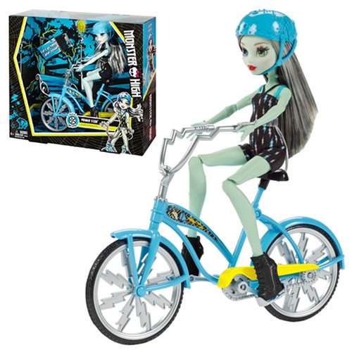 Monster High Boltin' Bicycle Frankie Stein Doll Playset